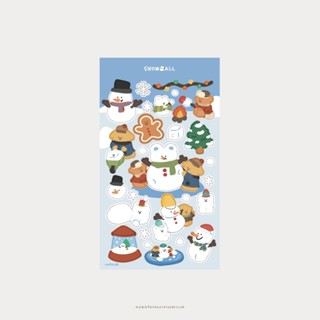 Snowball Sticker สติกเกอร์ธีมตุ๊กตาหิมะ☃️🧣❄️