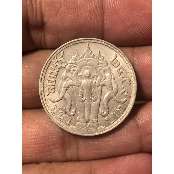 (มหาวชิราวุธ)เหรียญเงิน 1บาท ปี 2459 สมัย ร.6