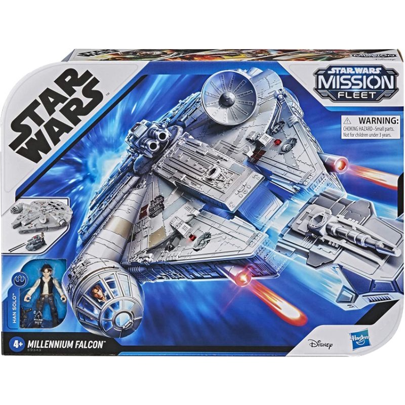 Star Wars Mission Fleet Han Solo Millennium Falcon 2.5-Inch-Scale Figure and Vehicle