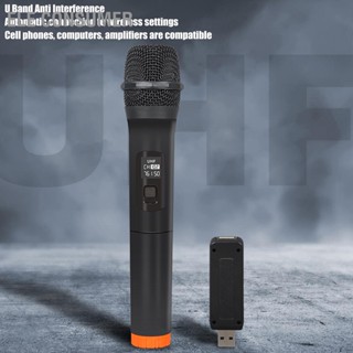 ELE Consumer UHF Wireless Microphone 131ft Range Noise Reduction Handheld Dynamic Mic with USB Receiver for Karaoke Party