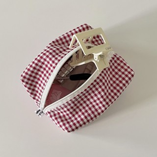 mate.made.material | Bread Bag — Toiletry &amp; Makeup Bag / etc. (Gingham fabric)