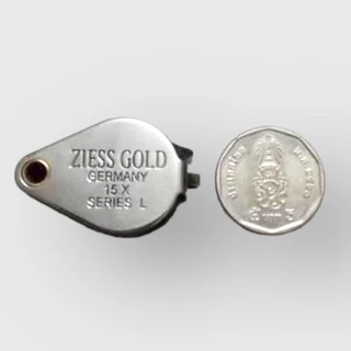 กล้องส่องพระสแตนเลส ZIESS GOLD ขยาย 15 X กล้องส่องพระ เครื่องประดับ เลนส์กว้าง