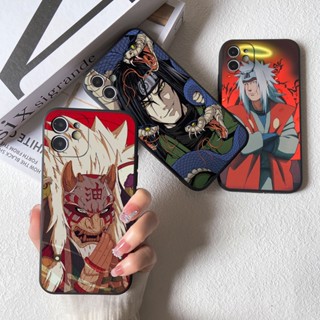 เคสโทรศัพท์มือถือแบบนิ่ม TPU กันกระแทก กันรอยเลนส์กล้อง ลายการ์ตูนนารูโตะ Orochimaru Jiraiya สําหรับ Apple iphone 14 Plus 13 12 11 Pro Max