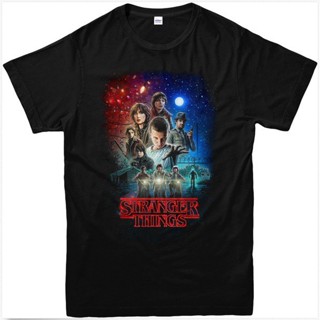 เสื้อผ้าผชLsmtx1 เสื้อยืด ผ้าฝ้าย พิมพ์ลาย Stranger Things โอเวอร์ไซซ์ สําหรับผู้ชายS-5XL