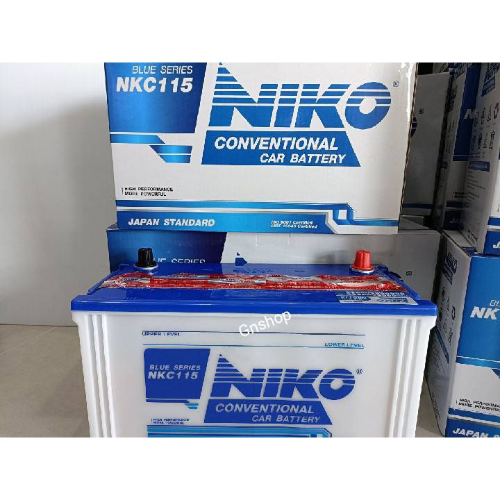 แบตเตอรี่Niko115=100แอมป์ ไซส์รถ10ล้อหรือโซล่าเซลล์รุ่นNck115(12v 100แอมป์เต็ม)ไม่เติมน้ำกรดราคาถูก