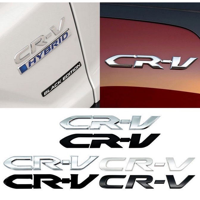 ตัวหนังสือ โลโก้ ฮอนด้า ซีอาร์วี 3 เจน ติดท้ายรถยนต์ for 2008 - 2022 CRV Logo Car Fender Emblem Sticker Rear Trunk