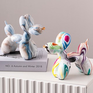 Balloon Dog Figurine Statue Resin for Living Room Decor Decorations Art