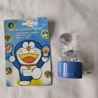 DORAEMON LED MINI NIGHT LIGHT โดเรมอน ดวงไฟ ไฟห้อง ไฟกลางคืน ไฟห้องนอน แสงสีฟ้า Soft light