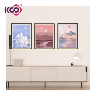 【KS】ภาพวาดปักเพชร ลายดวงจันทร์ พระอาทิตย์ตก 5D ขนาด 30x40 ซม. 40x50 ซม. DIY สําหรับครอบครัว ตกแต่งบ้าน