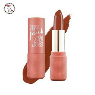 มิสทิน เวรี่ พิงค์ เซมิ แมทท์ นู้ดดี้ ลิปสติก ลิปเนื้อแมท์ ติดทน Mistine Very Pink Semi-Matte Lipstick 3.6g.