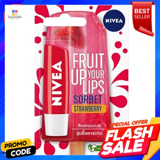 นีเวีย ลิปแคร์ ซอร์เบต์ สตรอเบอร์รี่ 4.8 ก.Nivea Lip Care Sorbet Strawberry 4.8 g.