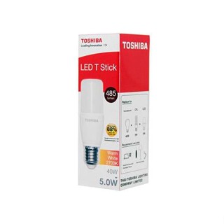 หลอด LED Stick TOSHIBA T7 E27 5W สีเหลืองขาว