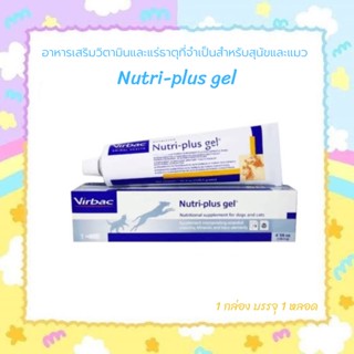 Nutri-plus gel เจลอาหารเสริมสำหรับสุนัขและแมว Exp.04-2024