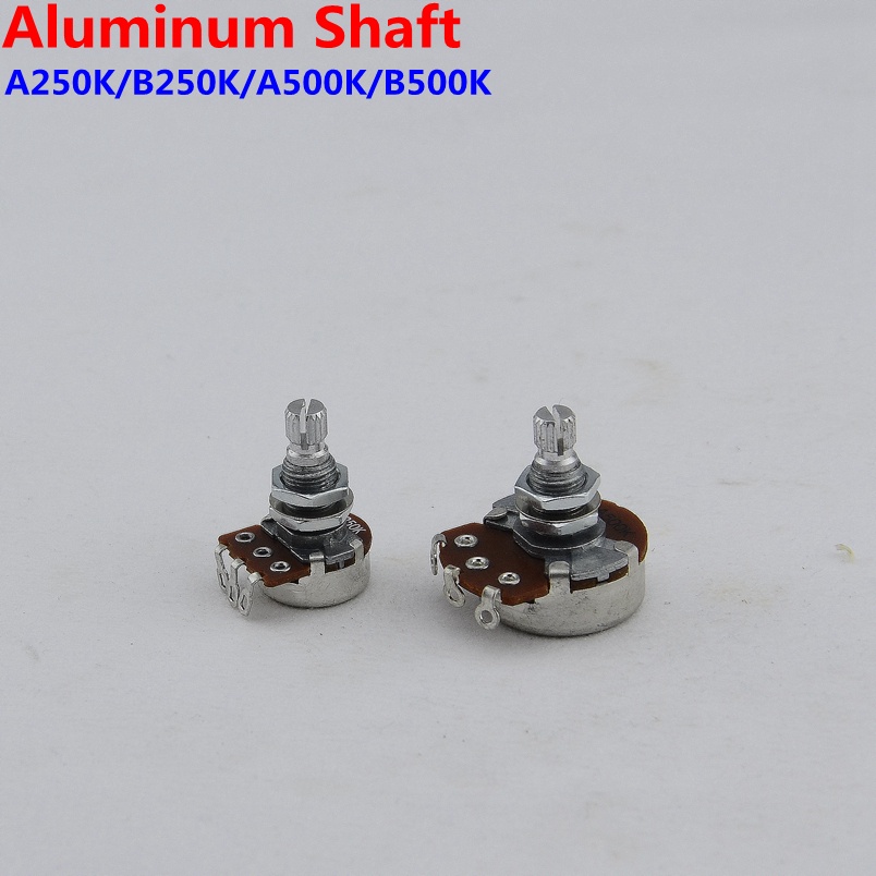 PF-Made in Korea Alpha Potentiometer(POT) สําหรับกีตาร์ไฟฟ้า/เบส A250K/B250K/A500K/B500K