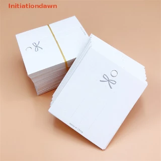 [Initiationdawn] กระดาษแข็ง สําหรับใส่กิ๊บติดผม 50 ชิ้น