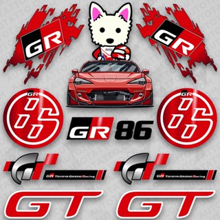 สติกเกอร์ไวนิล ลายโลโก้รถยนต์ Toyota Gazoo Racing GR Sport GT 86 สําหรับตกแต่ง