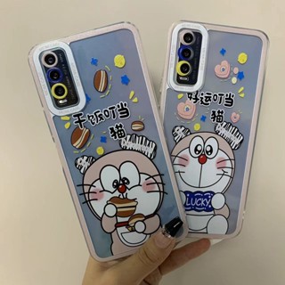 เคสโทรศัพท์มือถือแบบนิ่ม ใส ลายการ์ตูนโดเรม่อน สําหรับ VIVO V2026 1723 1806 1907 1811 1814 V2043 1901 1902 1904 1906 V2027 V2029 1935 1819 1915 1816 V5 PLUS V11i S1 PRO X50 X60 X70 X80 PRO TM042Y