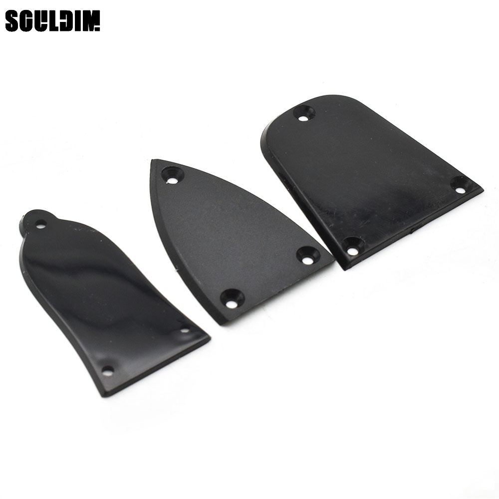 3 หลุมกระดิ่งสามเหลี่ยมรูปร่างพลาสติกกีตาร์ไฟฟ้า Truss Rod Cover สําหรับกีตาร์ไฟฟ้า GB