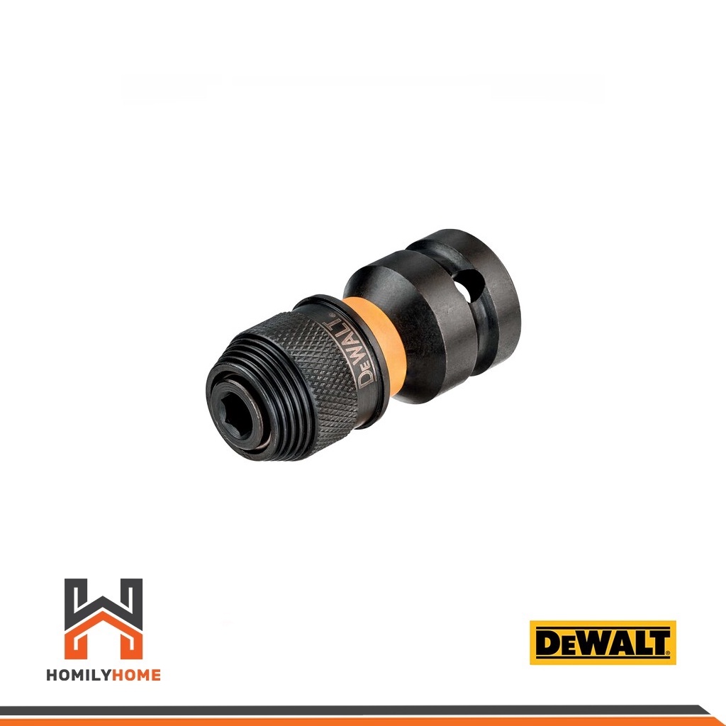 DEWALT หัวแปลงบล๊อกเป็นไดร์เวอร์ 6 เหลี่ยม 1/2นิ้ว เป็น 1/4นิ้ว รุ่น DT7508 หัวแปลงบล๊อก