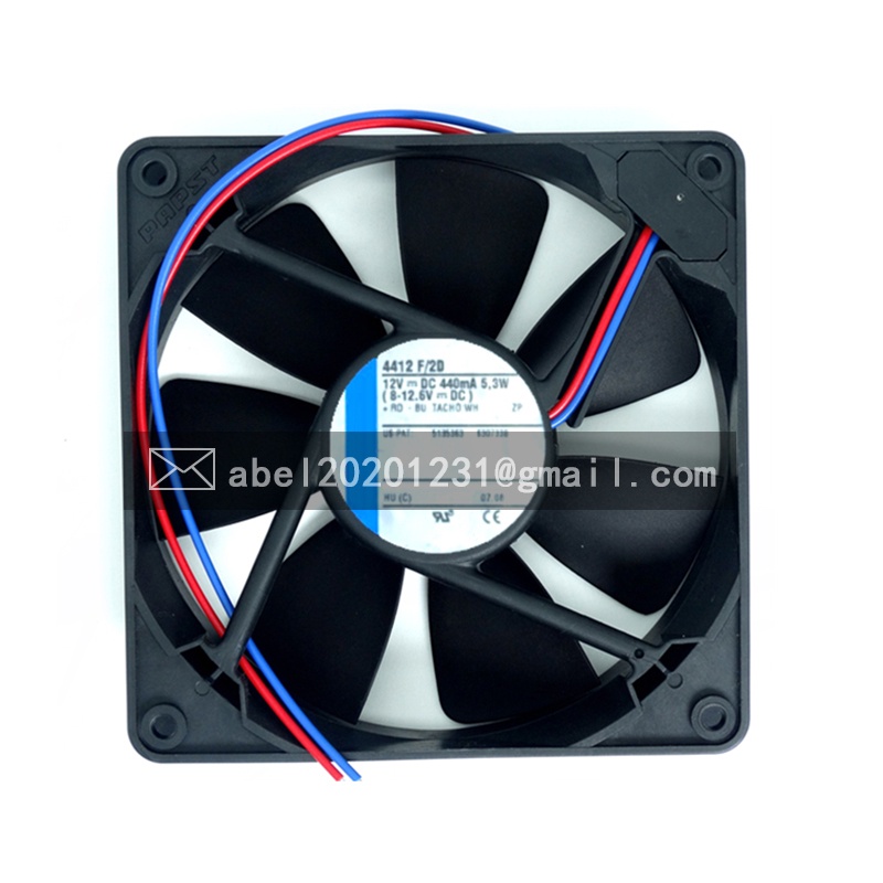 SZ ยี่ห้อใหม่ 4412F/2D 4412 F/2D DC12V 5.3W COOLING FAN 12025 120*120*25MM