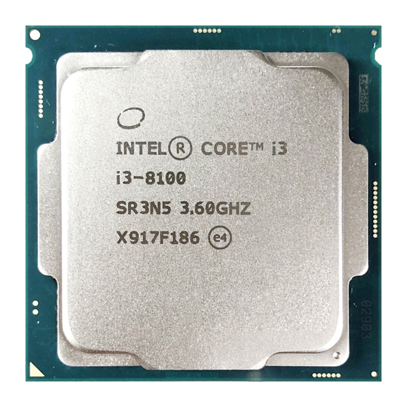 ราคาต่ำสุดIntel Core i3-8100 i3 8100 3.6GHz Quad-Core Quad-Thread CPU Processor 6M 85W LGA 1151 #8