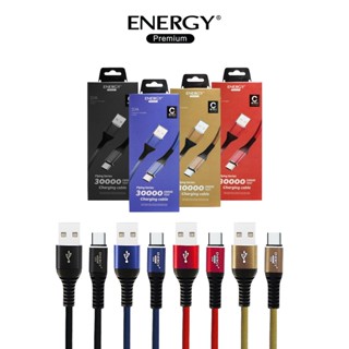 Energy premium  Charge &amp; Sync  Flying Series Fast charge for Type C 3.1A สายชาร์จ&amp;ซิงค์ ชาร์จเร็จ