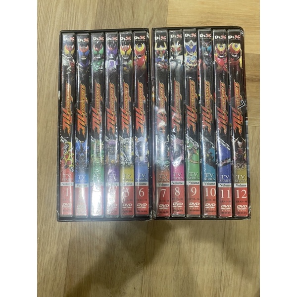 Masked rider kiva kiba collection box 1,2 มาสค์ไรเดอร์คิบะ 1-12 แผ่น dvd สภาพเยี่ยม พร้อมส่ง ของแท้ 