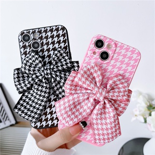 เคสโทรศัพท์มือถือ แบบนิ่ม ประดับโบว์น่ารัก สีชมพู สีดํา สําหรับ Vivo Y11 Y12A Y12S Y12T Y12 Y12D Y15 Y17 Y19 Y11S Y76 5G Y30 Y30i Y31 Y50 Y53s Y51A Y51