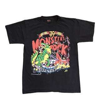 เสื้อยืดวง Vintage MOMSTERS ROCK 90’ ผ้า 100 ฟอกเก่า สวยนุ่มใส่สบาย Size “ L / XL โปรดระบุไซร้ในแชทน่ะค่ะ