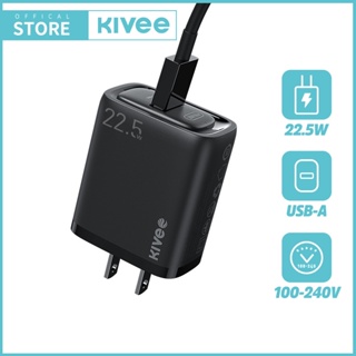 KIVEE ชุดเครื่องชาร์จ Fast Charge อะแดปเตอร์ 12W/18w/22.5w สายชาร์จ Type c การรวมการชาร์จอย่างรวดเร็ว