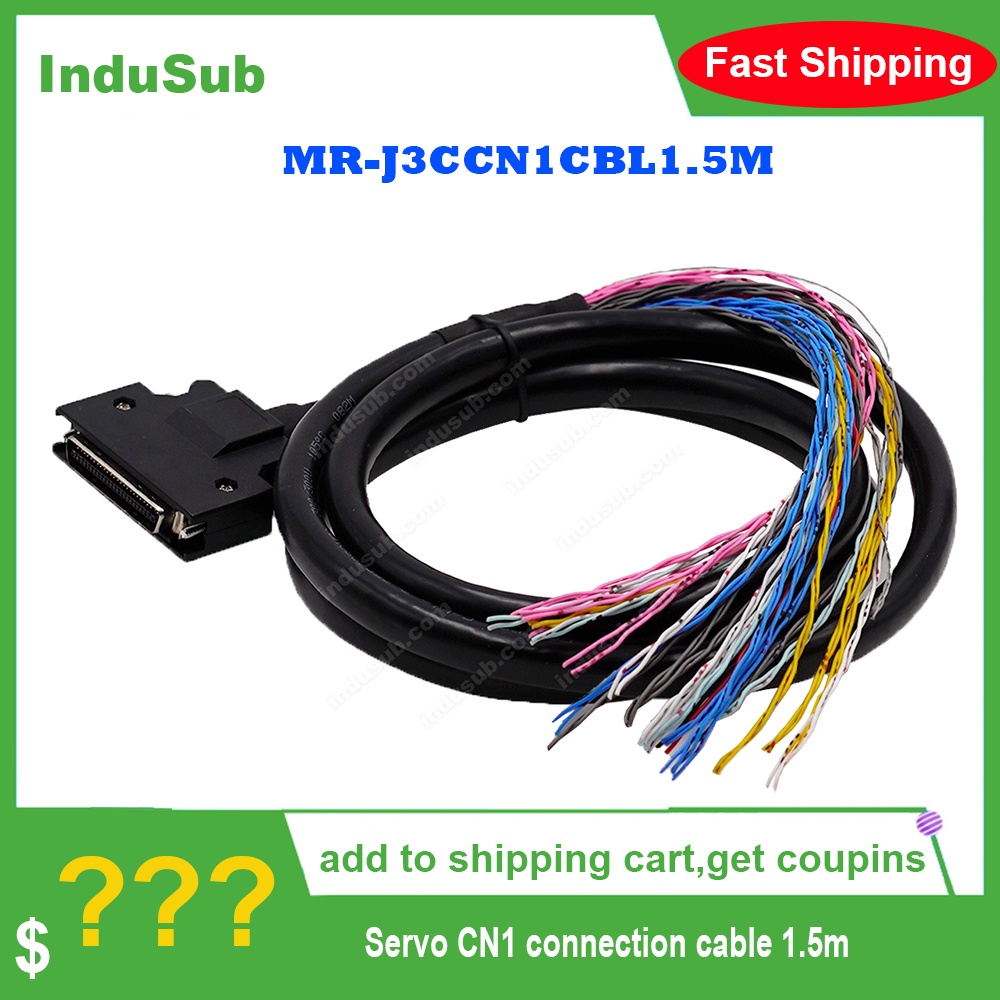 MR-J3CCN1CBL1.5M Servo CN1 สายเชื่อมต่อ 1.5 ม. 50 พินเหมาะสําหรับ J3 J4 JE-A เซอร์โว