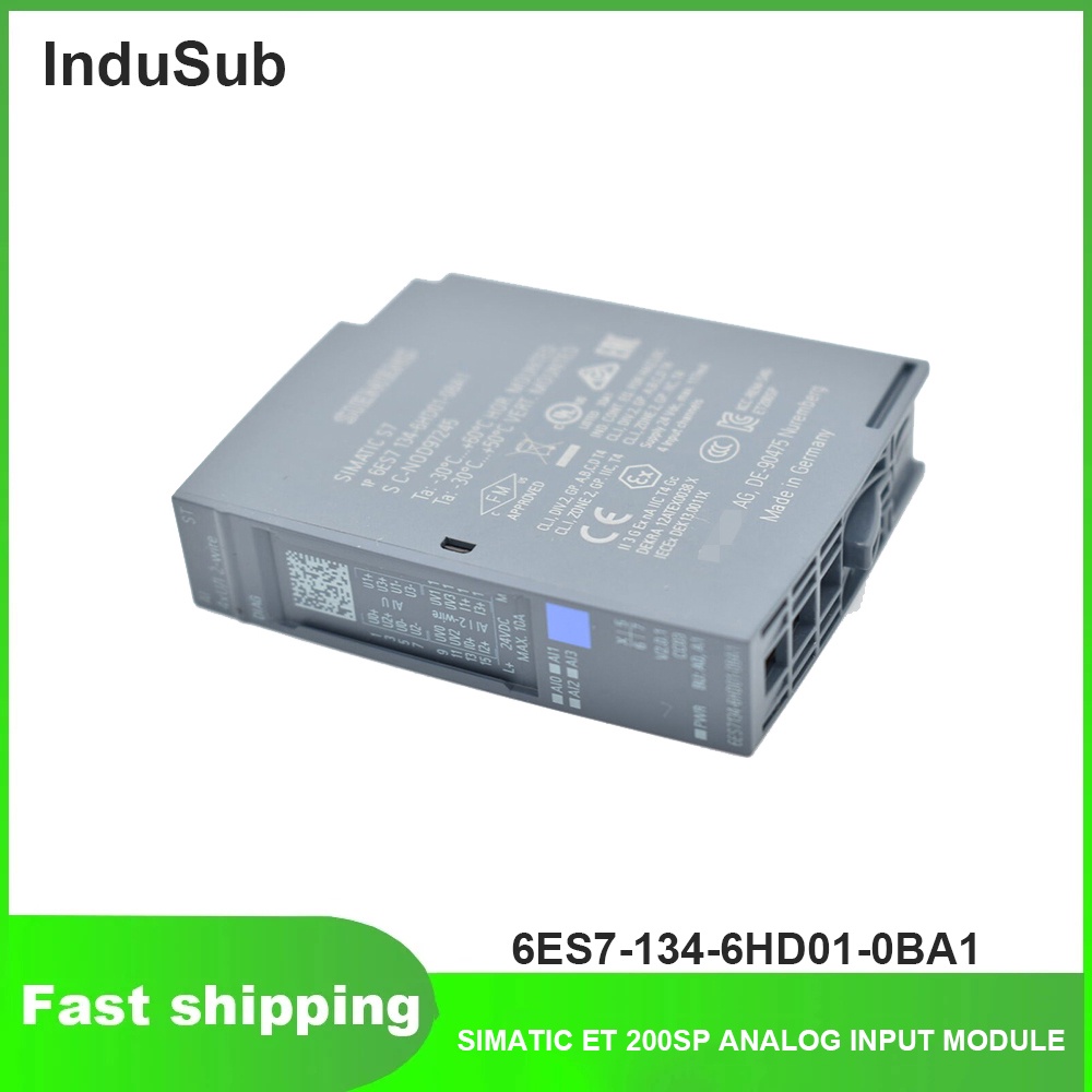 ใหม่ 6ES7134-6HD01-0BA1 PLC SIMATIC ET 200SP โมดูลอินพุตอะนาล็อก