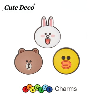 CROCS 【Cute Deco】กระดุมเรซิ่น รูปหมี กระต่ายน่ารัก (10 แบบ) อุปกรณ์เสริม สําหรับตกแต่งรองเท้า