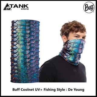 Buff Coolnet UV+ สี Fishing Style นักตกปลา ผ้ายืด เย็นสบาย ระบายอากาศดี สวมใส่ในกิจกรรมกลางแจ้ง ออกกำลังกาย เดินป่า