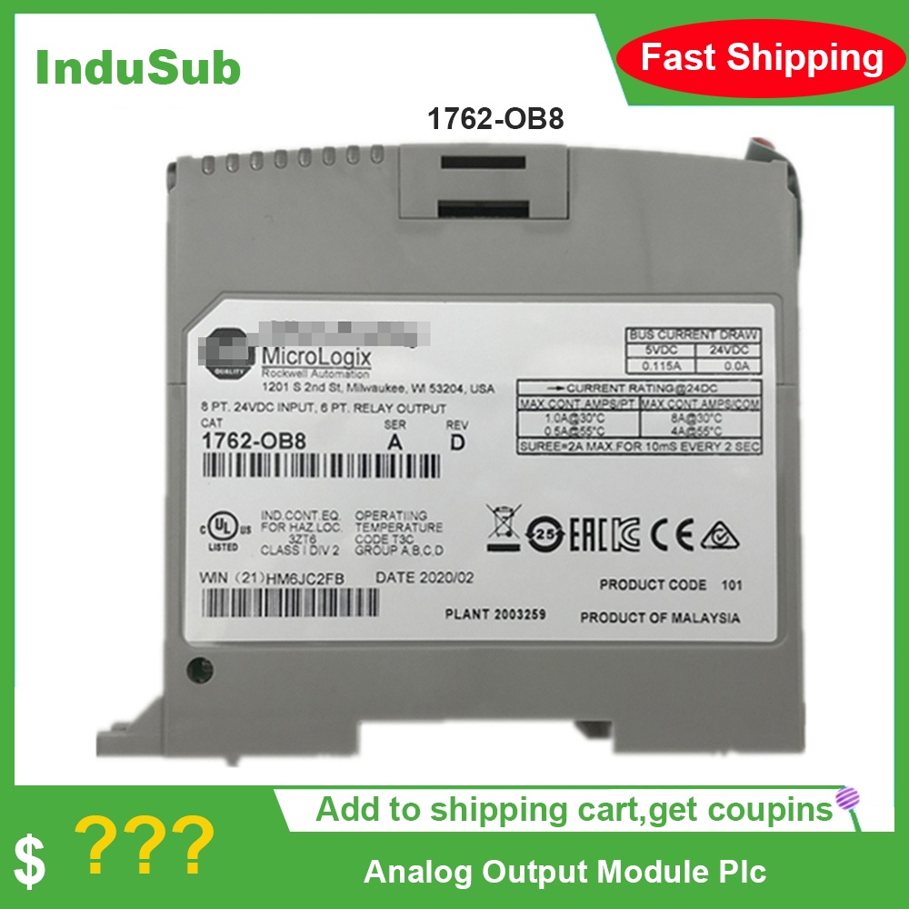 ใหม่ Original 1762-OB8 1762-ob8 PLC Digital Source Output Module