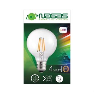 หลอด LED NAGAS G80 FILAMENT 4 วัตต์ WARMWHITE E27