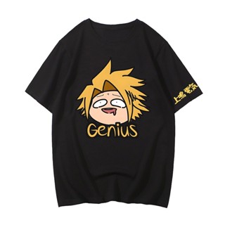 เสื้อวินเทจชาย ฮีโร่ของฉัน Academia เสื้อยืด Denki Kaminari เสื้อยืดผู้ชายฤดูร้อนแขนสั้นเสื้อผ้า 100% ผ้าฝ้าย Tees อะนิเ