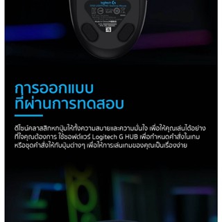 Logitech G102 เมาส์ Gen 2 เมาส์เกมมิ่ง Gaming Mouse RGB 6 Buttons 8000 DPI Wired Mouse img 1