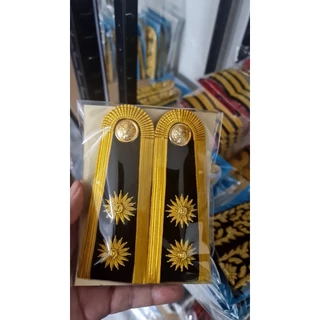 อินทรธนู-บ่าชุดขาวพนักงานราชการดอกพิกุล(ถูกที่สุด)