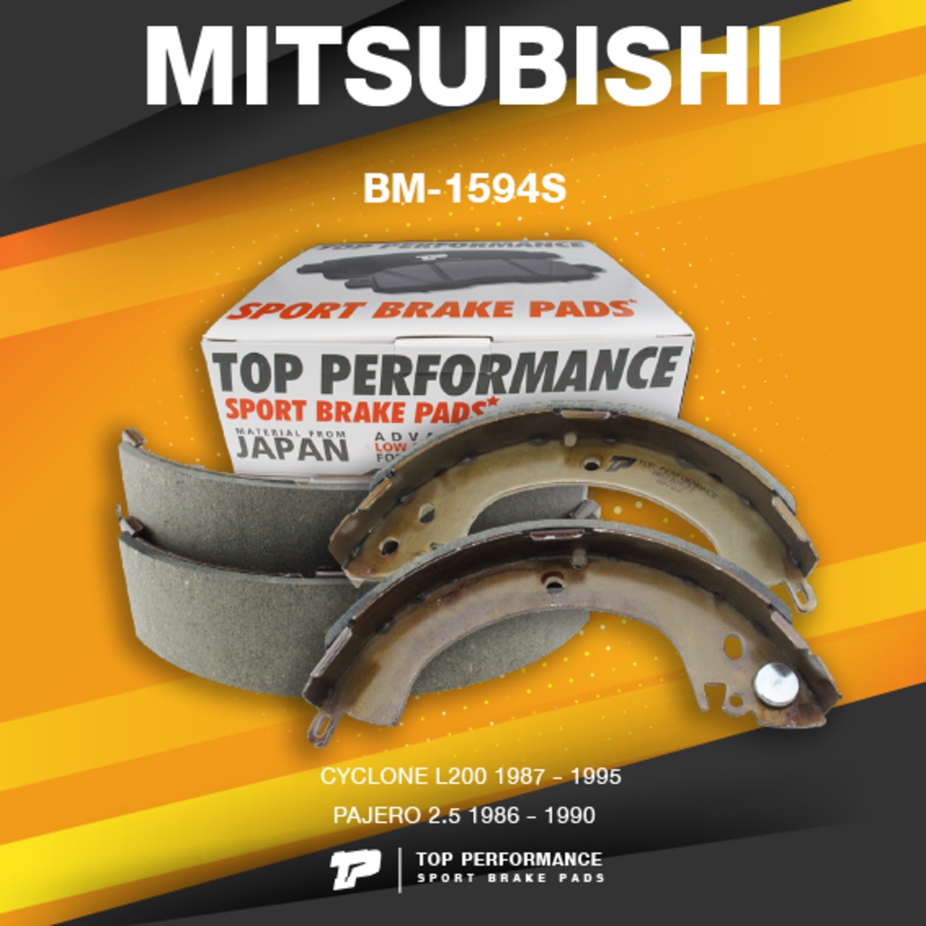 TOP PERFORMANCE (ประกัน 3 เดือน) ก้ามเบรค หลัง MITSUBISHI CYCLONE L200 / PAJERO - MADE IN JAPAN - BM