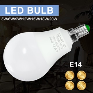 หลอดไฟ E14 Led 220V 6W 9W 12W ความสว่างสูง สีขาวอบอุ่น สําหรับบ้าน ห้องนั่งเล่น