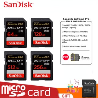 Sandisk Extreme Pro การ์ดหน่วยความจํา 64GB 128GB 256GB 200 MB/s U3 4K Class 10 (SanDisk Malaysia)