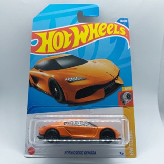 รถเหล็ก Hotwheels KOENIGSEGG GEMERA สีส้ม (ib37)