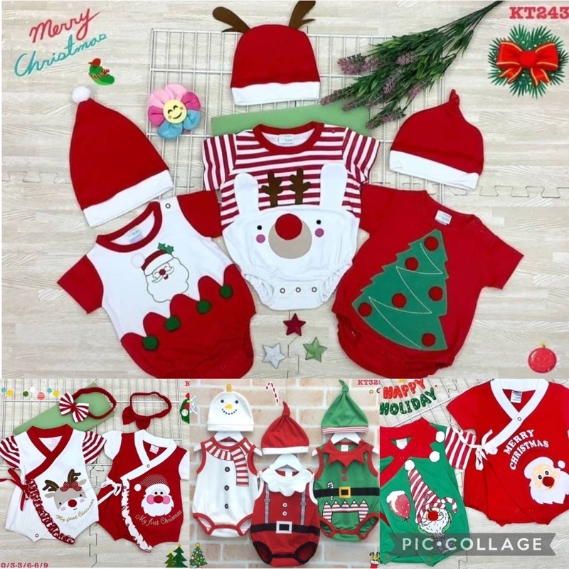 🎄⛄️ชุดคริสมาสต์เด็กแรกเกิดถึง9เดือน ชุดแฟนซี