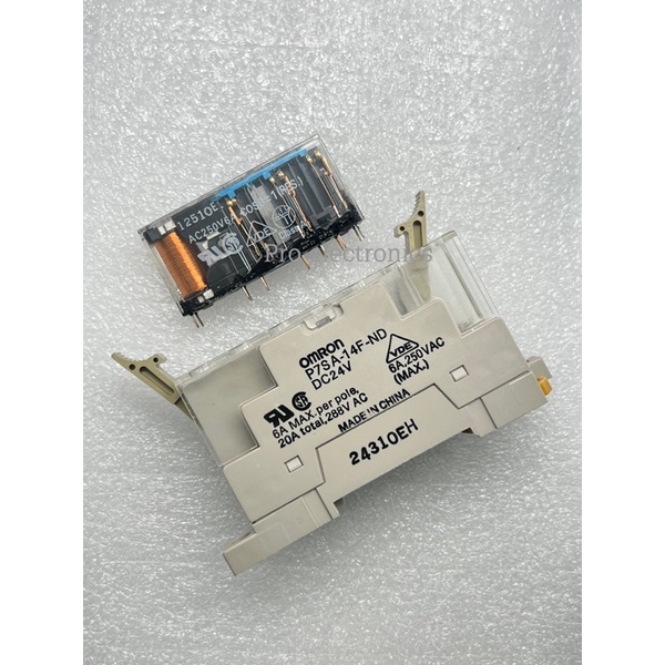P7SA-14F-ND DC24 Relay Sockets & Hardware Socket Relay 6P DIN Mount G7SA