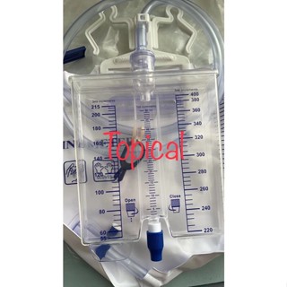 Urine bag Urine Meter Drainage Bag 2600mLกระบอกวัดปริมาณปัสสาวะ จำนวน1ชิ้น