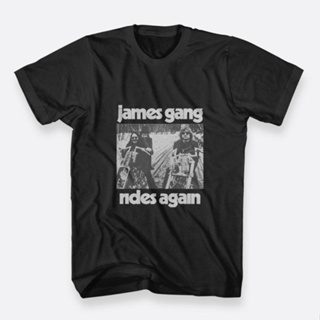 Lmytx2 เสื้อยืด ผ้าฝ้าย พิมพ์ลาย James Gang Ride Again Rock โอเวอร์ไซซ์ สําหรับผู้ชายสามารถปรับแต่งได้