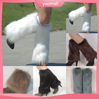 [YOOMALL] รองเท้าบูท ขนเฟอร์เทียม แบบนิ่ม สีพื้น ให้ความอบอุ่น แฟชั่นฤดูหนาว สําหรับผู้หญิง