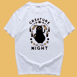 เสื้อยืดสกรีนลาย Halloween “creature of the night” พร้อมส่ง✨