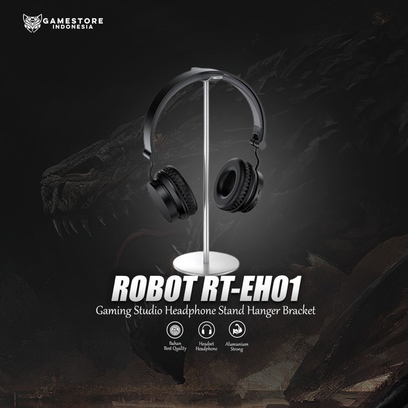 ROBOT ชุดหูฟังที่วางหูฟัง Mount อลูมิเนียมอัลลอยด์ RT-EH01